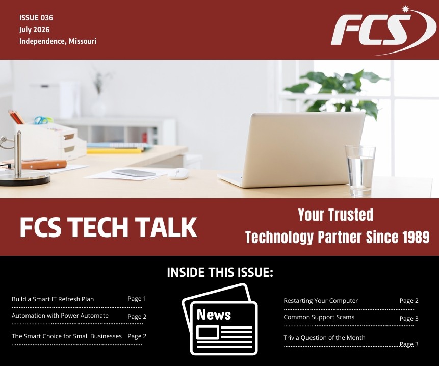 FCS Tech Talk Newsletter - July 2026